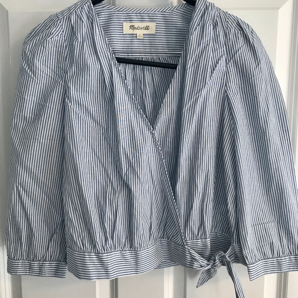 Madewell wrap shirt